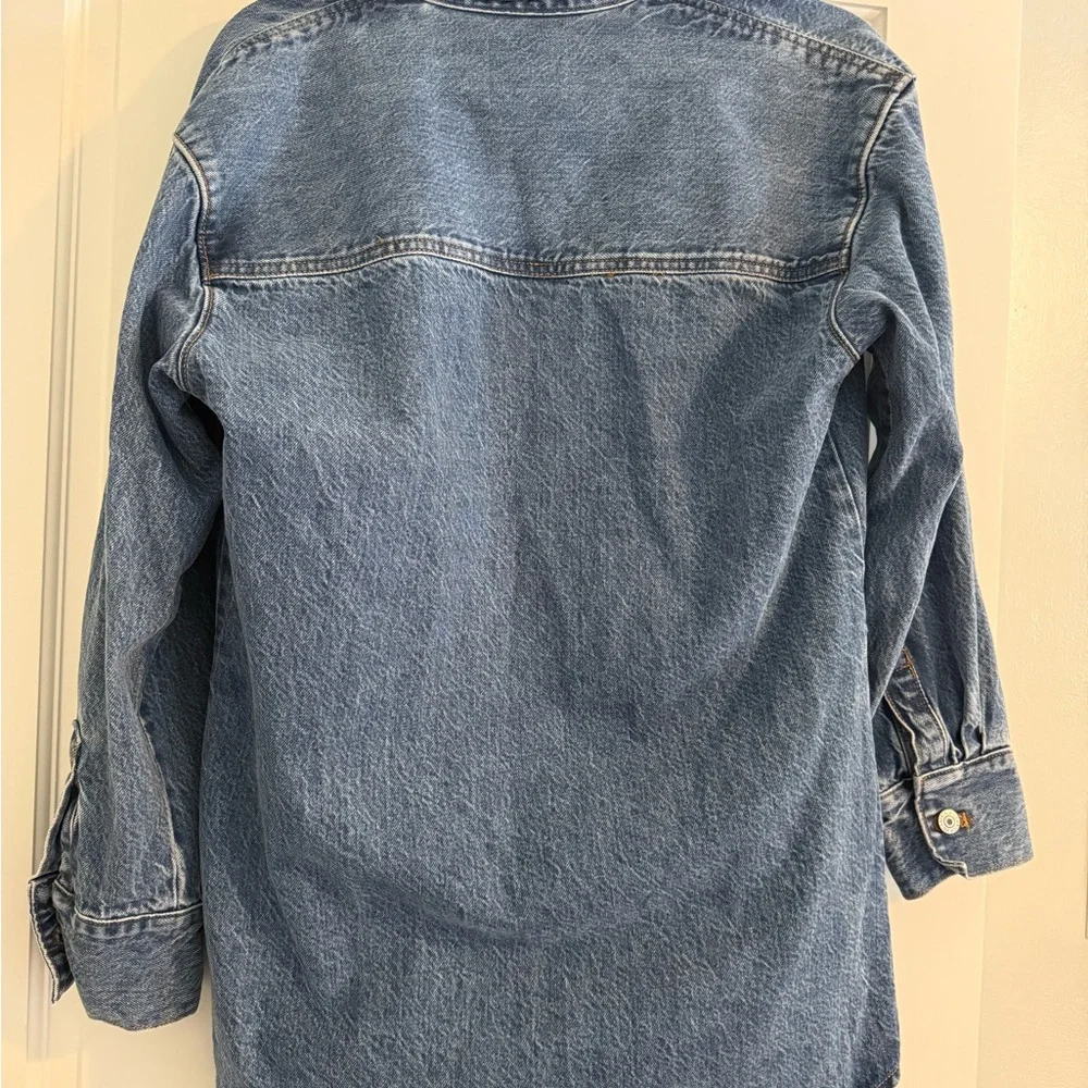 Abercrombie & Fitch Women's Blue Jean Jacket - Picture 2 of 3